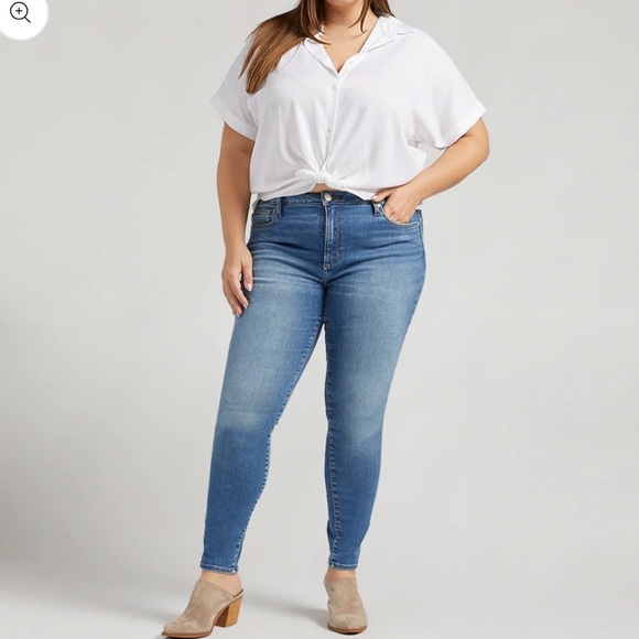 NWT JAG JEANS
Forever Stretch High Rise Jeans Plus Size in Indio Blue - Picture 1 of 16